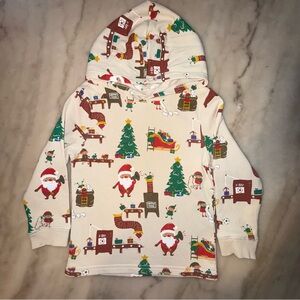 H&M festive Christmas Santa and elf hoodie boys 5t